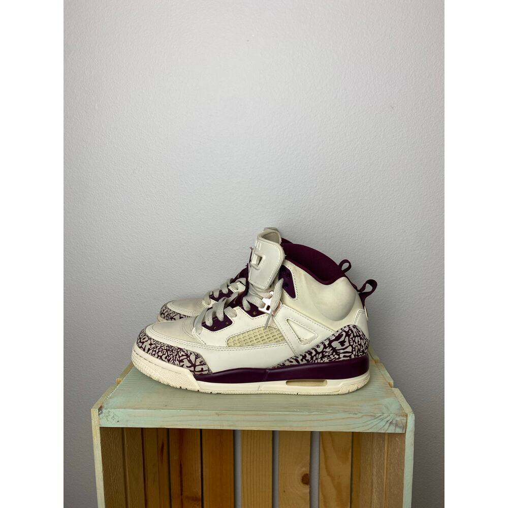 Nike Air Jordan RARE Spizike 535712-132 Wht Bordeaux Rose Gld Size 7Y, 8.5Women